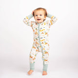 Beach Day Summer Convertible Sleeper Bamboo Baby Pajamas