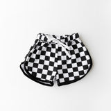 AK checker track shorts