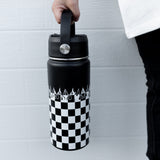 Checker Flame 16 Oz Water Bottle