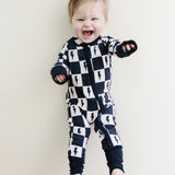 Bamboo Zip Romper | Checks & Bolts