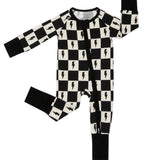 Bamboo Zip Romper | Checks & Bolts