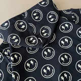 Hooded Bubble Romper  | Electric Smiley