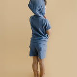 Cargo Shorts Set | Blue
