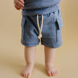 Cargo Shorts Set | Blue