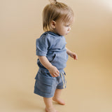 Cargo Shorts Set | Blue