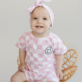 Checkered Shorts Set | Pink