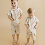 Cargo Shorts Set | Oatmeal