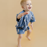 Shorts Set | Blue Bolts