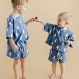 Shorts Set | Blue Bolts
