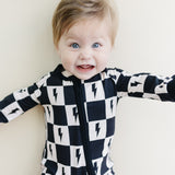 Bamboo Zip Romper | Checks & Bolts