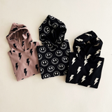 Hooded Bubble Romper  | Mocha Bolts