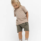Raw Edge Harem Short - Dark Moss