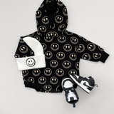 Hooded Bubble Romper  | Electric Smiley