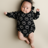 Hooded Bubble Romper  | Electric Smiley