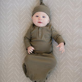 Desert Sage Muslin Crib Sheet