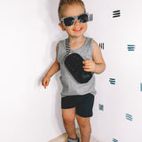 Ribbed Tank - Light Heather Grey