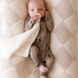 Bamboo Zip Pajamas | Brown & Black Lightning Bolt