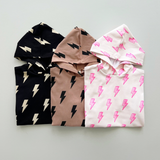 Hooded Bubble Romper  | Mocha Bolts
