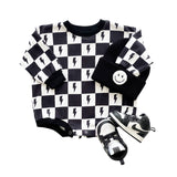 Bubble Romper | Charcoal Bolts