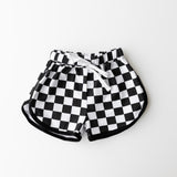 AK checker track shorts