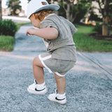 Terry Cloth Track Short - Khaki Green