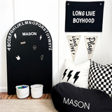 Play All Day Canvas Pennant Flag - Kids Playroom Decor