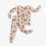 Beige Gingerbread Land - Bamboo Zippy & 2 Piece Set
