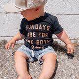 Sundays Are For The Boys | Black Tee