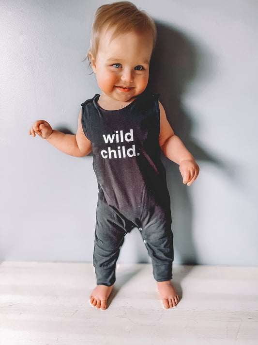 Baby / Toddler Romper - Wild Child (Black)