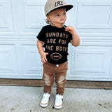 Sundays Are For The Boys | Black Tee