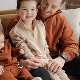 Cascade Quarter Zip Sweatshirt | Kids | Mushroom