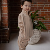 Cascade Quarter Zip Sweatshirt | Kids | Mushroom