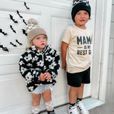 Black Check Beanie