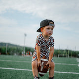 CHECKERED FOOTBALL DREAM SHORT SET