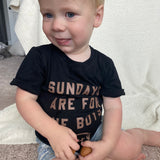 Sundays Are For The Boys | Black Tee