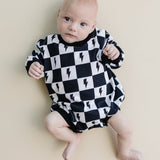 Bubble Romper | Charcoal Bolts