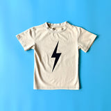 GREIGE ACID-WASH SPARK TEE