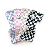 Checkered Shorts Set | Pink