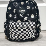 Black Good Vibes Mid-Size Backpack