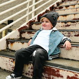 Charcoal Bolt Beanie