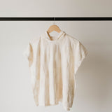 Hooded Towel | Cream Checkerboard