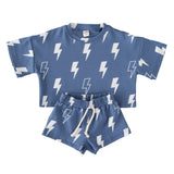 Shorts Set | Blue Bolts