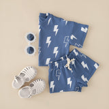 Shorts Set | Blue Bolts