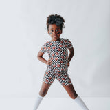 CHECKERED FOOTBALL DREAM SHORT SET