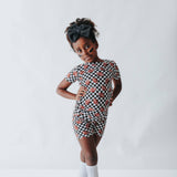 CHECKERED FOOTBALL DREAM SHORT SET