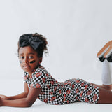 CHECKERED FOOTBALL DREAM SHORT SET