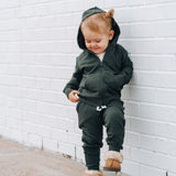 JOGGERS- Moss Bamboo French Terry