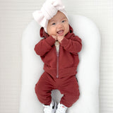 JOGGERS- Oxblood Bamboo French Terry