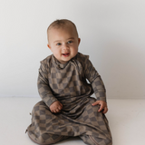 Bamboo Sleep Sack | Faded Brown Checkerboard
