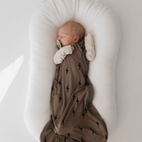 Bamboo Sleep Sack | Brown & Black Lightning Bolt